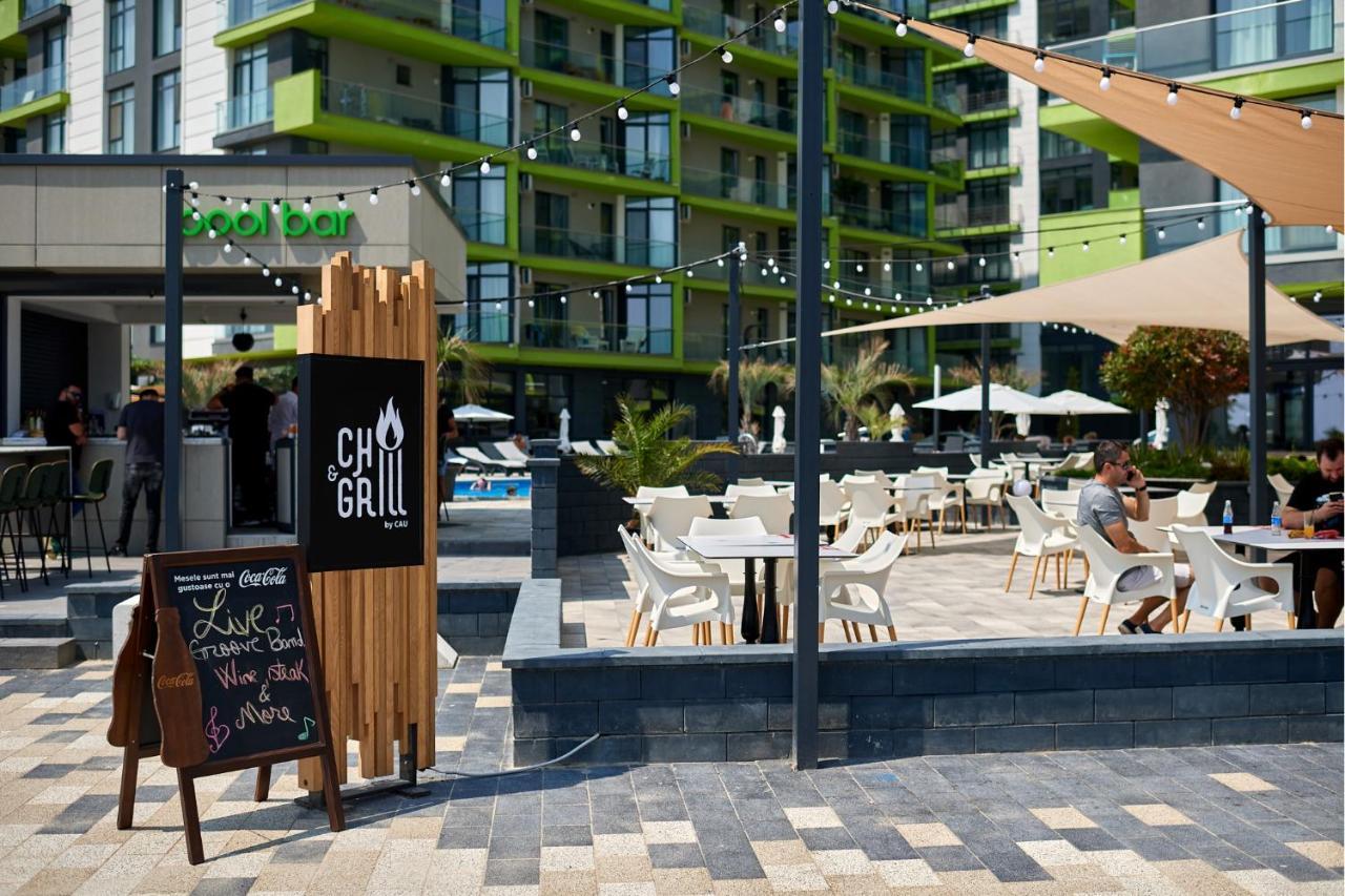 Sunrise Aparthotel Pool & Spa Mamaia Nord Năvodari Kültér fotó